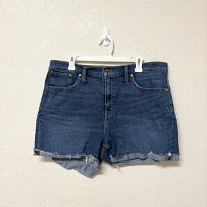 Madewell Denim Shorts Womens High Rise Medium Wash Blue Size 32